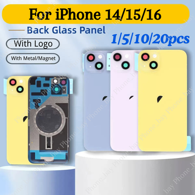 #ad For iPhone14 15 16 16e 17 Back Glass Replacement Big Hole Rear Cover Metal Lot $94.57