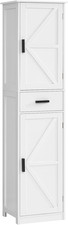 Tall Bathroom Cabinet, Storage Cabinet with 6 Shelves Drawer, Bathroom Storage