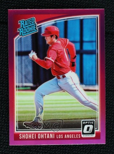 2018 Panini Donruss Optic Rated Variation Pink Prizm Shohei Ohtani Rookie RC 8k4