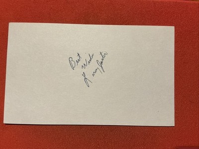 Larry Jaster   MLB: 1965 St. Louis Cardinals   Autograph  