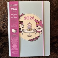 Hello Kitty Tea Time Monthly Planner 2026 Lig...
