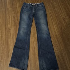 PAIGE Hidden Hills Bootcut Flare Jeans 27 | Dark Wash Made in USA W29 L35
