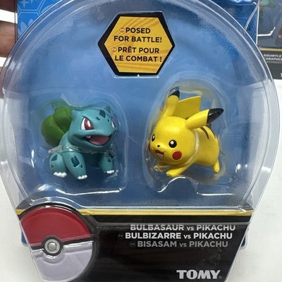 Tomy Pokemon Battle Pose Action Figures Bulbasaur Pikachu Squirrel