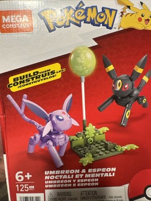 Mega Construx Pokemon Umbreon & Espeon Figure Building Set 125 Piece