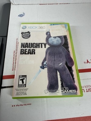 Naughty Bear Gold Edition - Xbox 360 - CIB (Complete In Box)