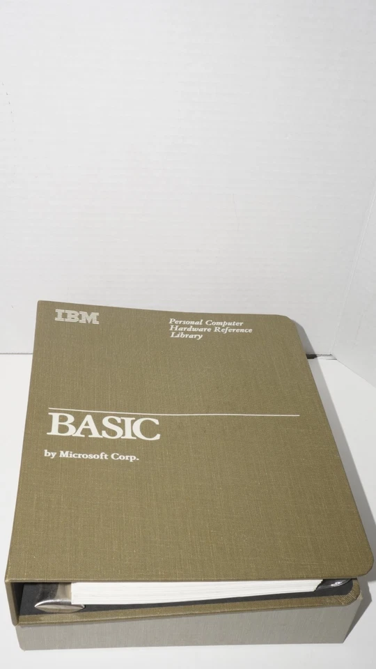 BASIC by MICROSOFT CORP.: IBM PERSONAL HARDWARE REFERENCE LIBRARY FOR PCJR.  - Image 3 of 4