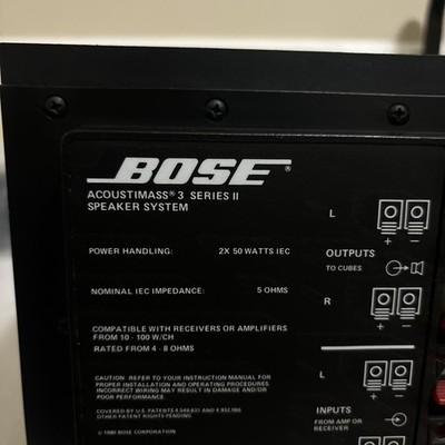 Bose Acoustimass 3 Series II Speaker System for sale online | eBay