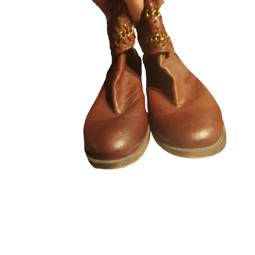 Nine West Vintage America Collection boots womens 10 M Barstool brown leather - Picture 4 of 7