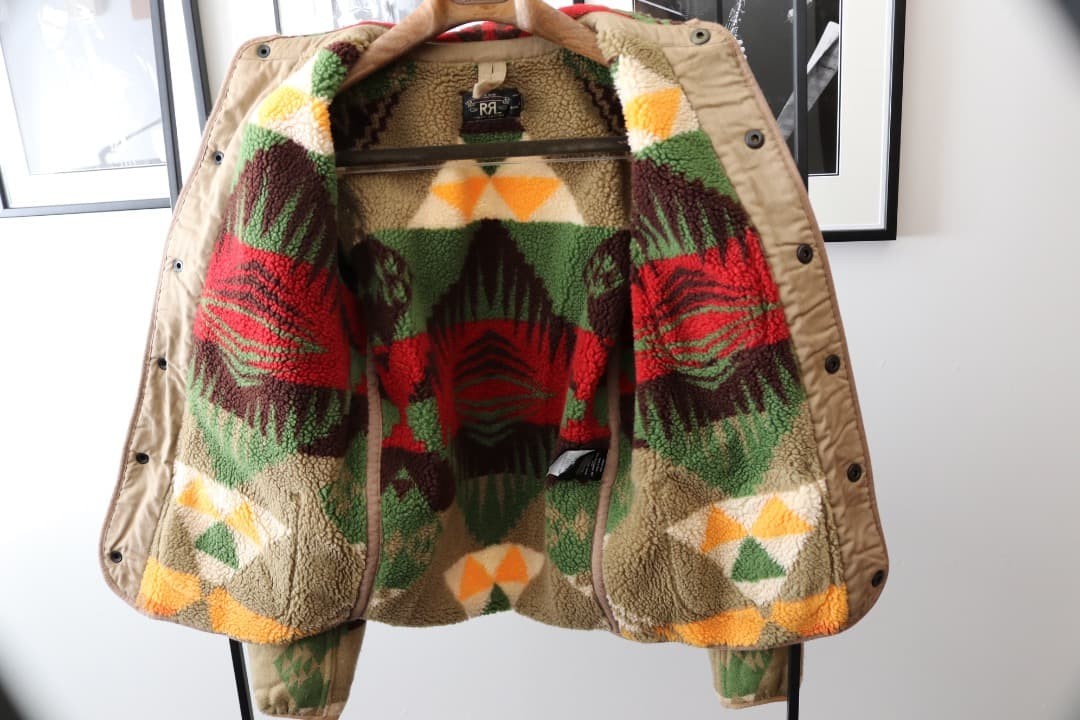 RRL native pattern fleece jacket - image 5