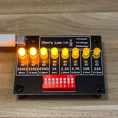 Soldering Practice Kit DIY Practical Electronic Circuit Project Resistor... 