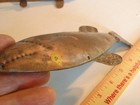 VINTAGE LURE MINNESOTA 8" COPPER ICE FISH SPEARING DECOY~ FOLK ART FISHING RARE — photo 9