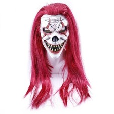 Scary Horror Clown Mask Costume Makeup Creepy Halloween Face Paint Horror