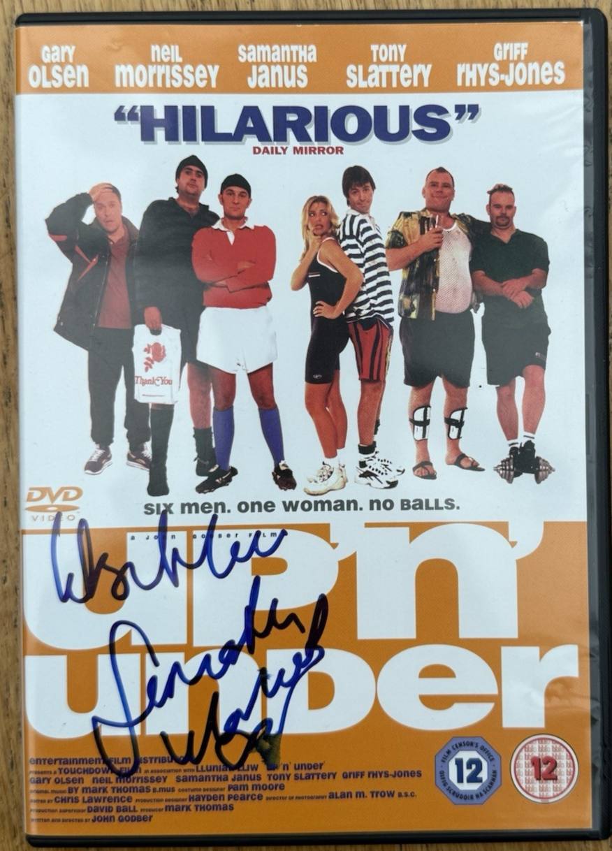 Up 'N' Under DVD Sleeve Signed By Samantha Janus