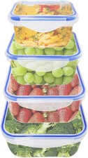 Food Containers with Lids Microwave Safe Reusable Airtight Plastic Storage Set