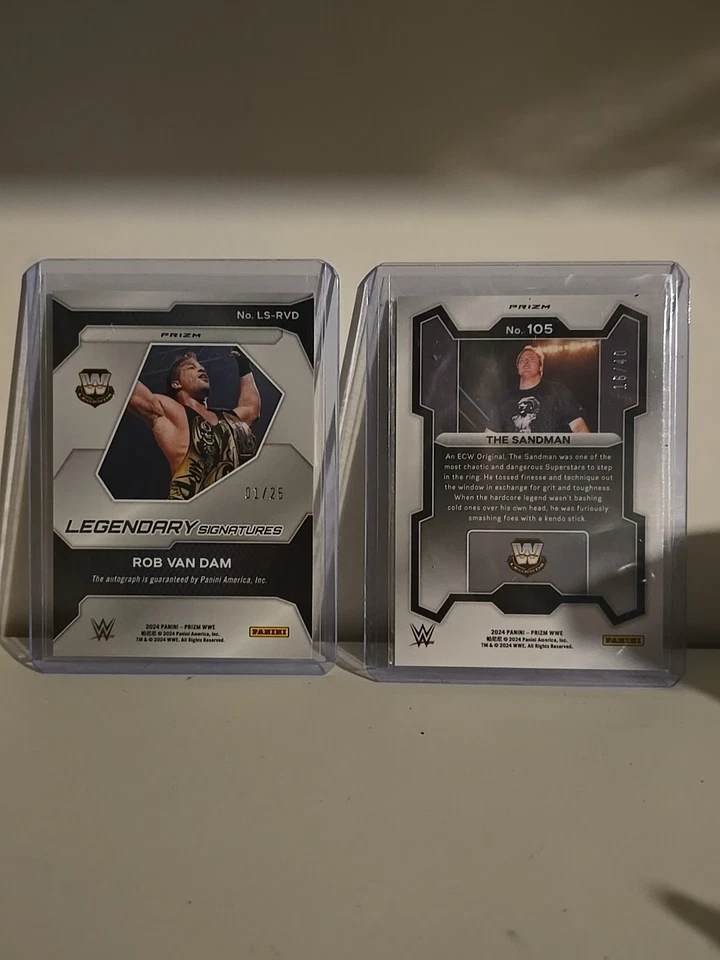 ECW lot Of 2...Rob Van Dam...The Sandman../25..../40. - Image 2 of 2