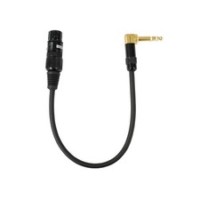 Audio2000's C20 1/4 Inch TRS Right Angle to XLR Female Cable 1 Feet 