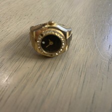 finger ring watch Black Face Stretch To Fit