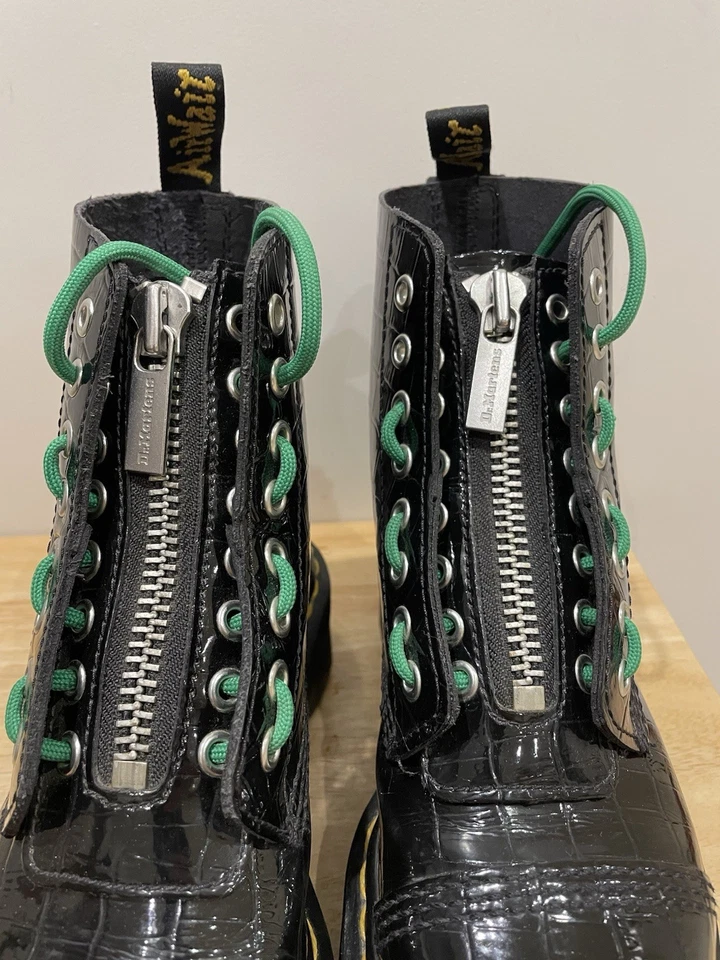 Dr. Martens Jadon III Black Leather Platform Ankle Lace-Up Zip Boots UK 5, photo 3 of 5