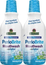 2 Pack Periobrite Mouthwash - Wintermint by Natures Answer for Unisex - 16 oz Mo