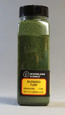 WOODLAND SCENICS GREEN BLENDED TURF O HO N G GAUGE train land grass WDS1349 NEW
