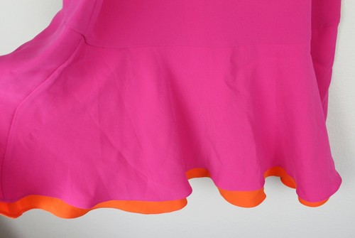 NWT Diane von Furstenberg Colorblock Ruffle Dress | Party & Summer Chic, size 6 - Picture 11 of 12