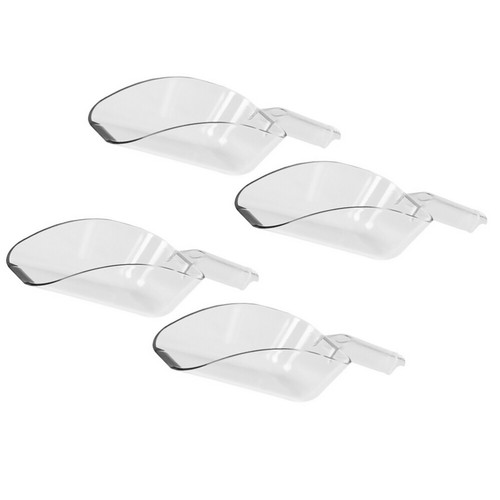 4 Pcs Measuring Cup Spatula Grain Scoop Ice Cube for Freezer Bin