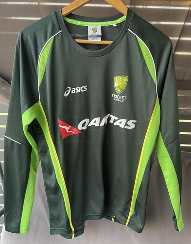 Official Cricket Australia Long Sleeve Shirt Mens Size Small - Picture 2 of 10