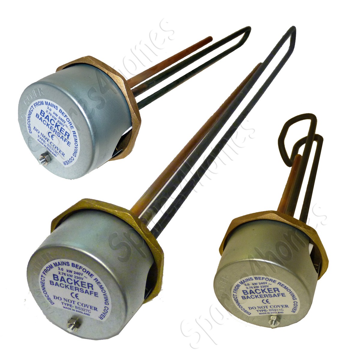 Genuine Backer Immersion Heater Hot Water Element Incoloy Hard Water 11,  18, 27” | eBay