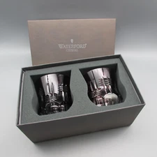 Waterford Crystal SIMPLY LILAC Double Old Fashioned Glasses - Set of Two