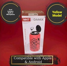 True Wireless Bluetooth Earbuds  Bluetooth Speaker W/ Charging Case - Yellow 