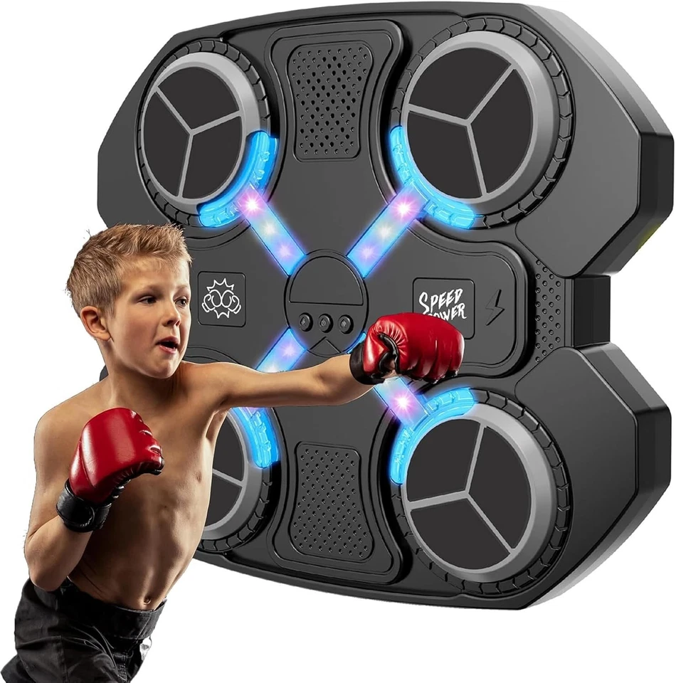 Macchina Da Boxe Musicale Allenamento Da Parete Pugilato Bambini Divertiment reb