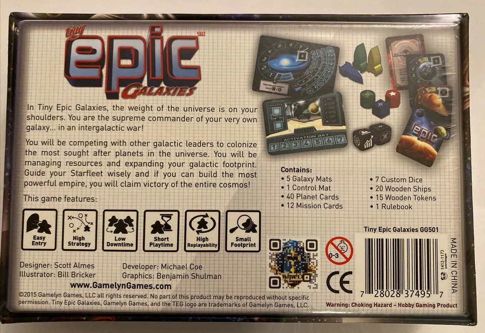 Tiny Epic Galaxies Deluxe Ed Kickstarter Exclusive *CCGHouse* - Image 2 of 2