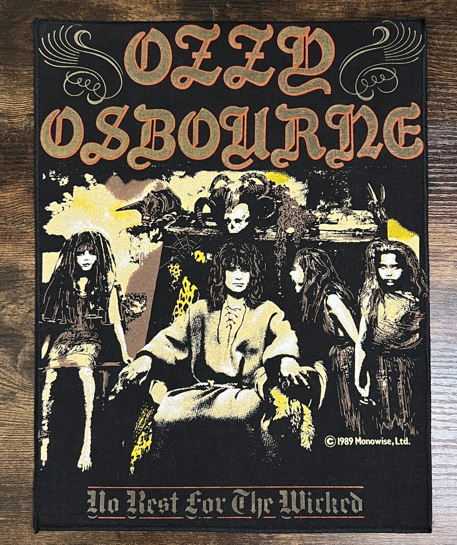 【LP】Ozzy Osbourne No Rest For The Wicked Ozzy Osbourne No Rest For The Wicked Vintage Back Patch 1989