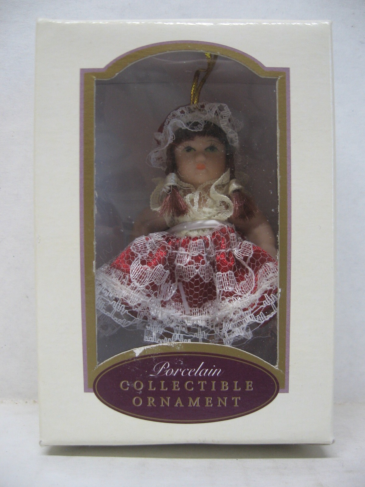 2003 DG Creations Porcelain Doll Collectible Christmas Ornament