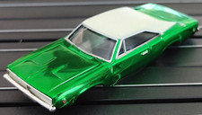 Dodge Charger Green Chrome JL TJet HO Slot Car BODY for AURORA auto world DASH