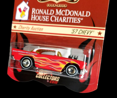 ミニカー Hot Wheels Ronald McDonaldHouseCharities 2002 Hot Wheels '57 CHEVY RED Anniversary 35 Ronald McDonald