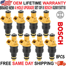 New Bosch 4 Hole Upgrade Set Of 8 Fuel Injectors For 85-97 Ford 5.0l V8 5.8l V8 New Bosch 4 Hole Upgrade Set Of 8 Fuel Injectors For 85-97 Ford 5.0l V8 5.8l V8