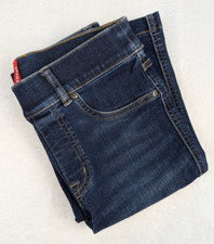 Spanx Flare Leg Jeans Womens XS Midnight Dark Wash Pull On Stretch