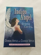 Indigo Angel 44 Card Deck & Guidebook Oracle Cards Doreen & Charles Virtue 
