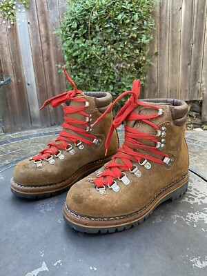 MEINDL Brown Leather Hiking Mountaineering Boots Womens Size Made In  Germany