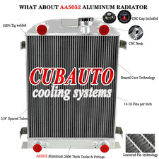 Upgrade 3-row Radiator For 1932 Ford Flathead V8 Stockheight Street Rod Atmt