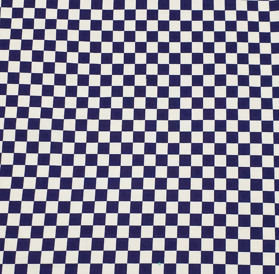 Impresiones de cosecha azul marino y blanco roto de Joan Pace Baker tela - algodón - 36" x 43" Foto 4 de 4