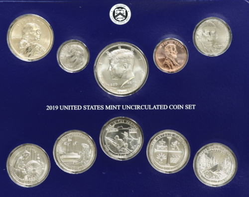 2019 P & D US postfrisch unzirkuliertes Set 20 Münzen versiegelt ungeöffnete Box KEIN W CENT - Bild 1 von 5