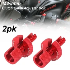 2PK CLUTCH LEVER CABLE ADJUSTER BOLT W/Locking Nut For HONDA CRF250L/300L XR650L