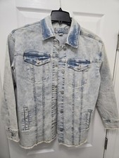 Womens Maurices Stonewash Light Denim Jean Jacket Size MEDIUM