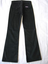 Hudson Little Girls Bootcut Jeans Sz 8 w Flap Pockets Black Stretch L 27 NEW
