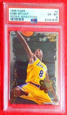 その他 Kobe Rookie Sensations Fleer 96-97 1996-97 Fleer Rookie Sensations #3 Kobe Bryant brand new sub PSA 6