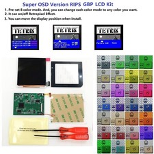 Super OSD RIPS Backlight IPS LCD Screen For Game Boy Pocket GBP Console