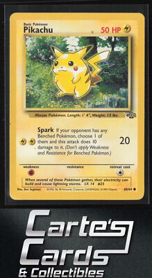pikachu pokemon card value 60/64 Pikachu Pokemon #60/64 Common
