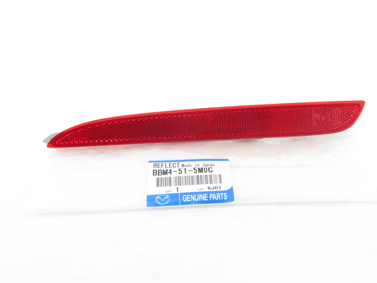 New Genuine OEM Mazda BBM4-51-5M0C Driver Rear Red Reflector 2010
